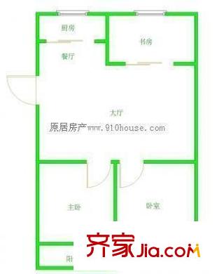 沁芳園 3室 戶型圖
