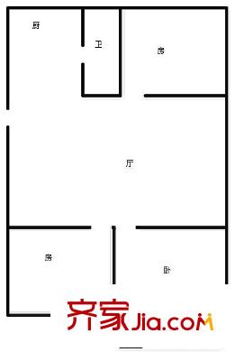 平方米尾新村 3室 戶型圖