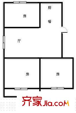 廣安城小區(qū) 3室 戶型圖