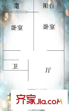 大儒世家花園四區(qū) 2室戶型圖