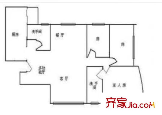 金都華庭戶型圖3室2廳 戶型圖 3室2廳2衛(wèi)1廚