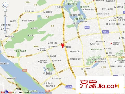 中利花園交通圖