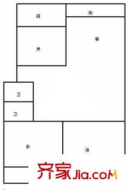 新南方花園5層戶型圖