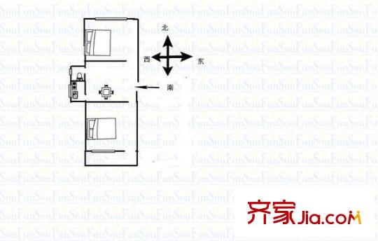 西湖新莊戶型圖西湖新平方米 2室 戶型圖 2室1廳1衛(wèi)1廚