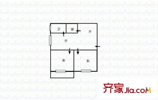 西湖新莊戶型圖西湖新平方米 2室 戶型圖 2室1廳1衛(wèi)1廚