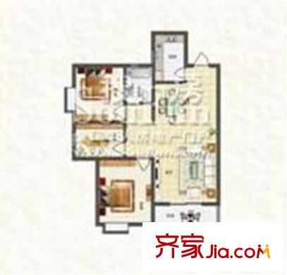 東方新天地C-2戶型 3室2廳1衛(wèi)1廚