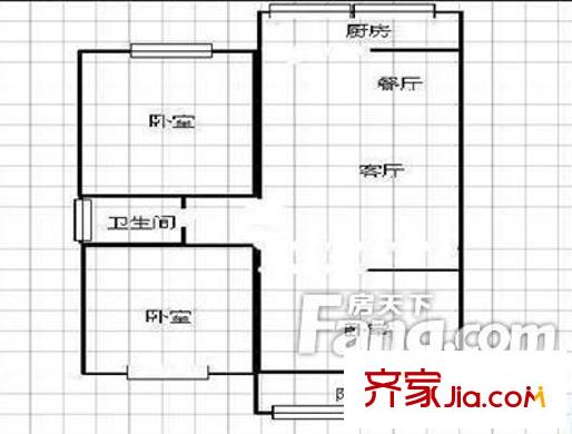 尚賓花園 2室戶型圖