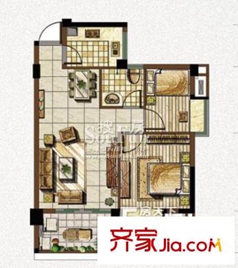 榕城廣場 2室戶型圖