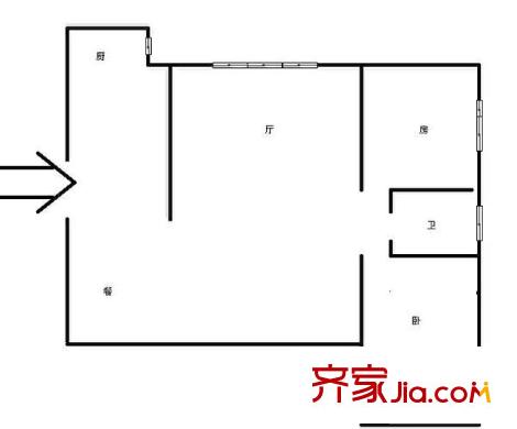 閩江苑 2室 戶型圖