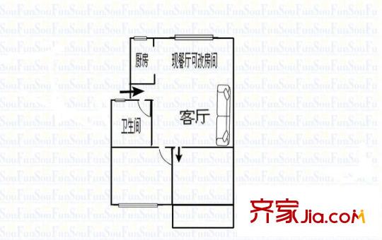 和輝花園 3室 戶型圖