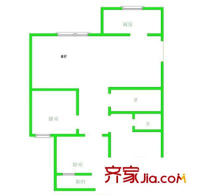 匯?；▓@ 3室 戶型圖