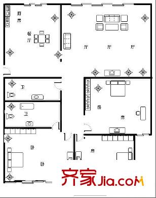 匯?；▓@ 3室 戶型圖