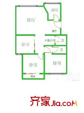 匯?；▓@ 3室 戶型圖