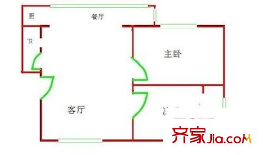 同城富苑 5室 戶型圖
