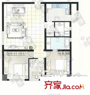佳盛廣場 2室 戶型圖