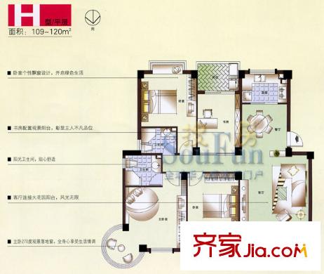 金色康城 戶型圖