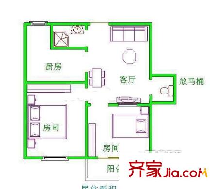 橫街新村 戶型圖