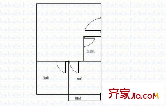 華福山莊 2室 戶型圖