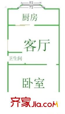 武夷春曉園 1室 戶型圖