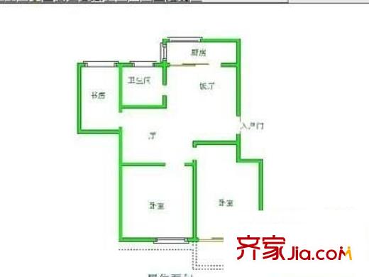 象園新村 2室 戶型圖