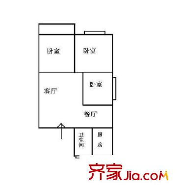 象園新村 2室 戶型圖