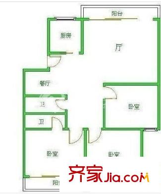 天元美樹館 3室 戶型圖