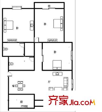 舒柳苑 5室 戶型圖