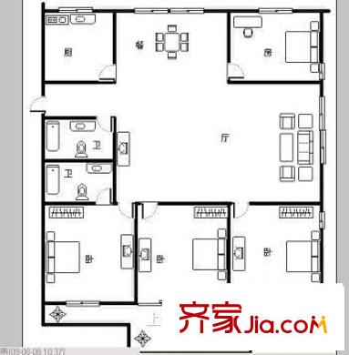 東光花園 4室 戶型圖