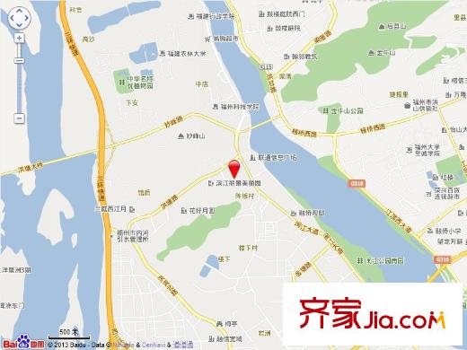 濱江麗景二期臨江園交通圖