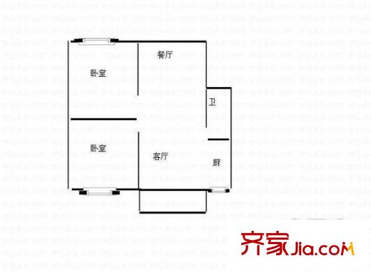 鰲港苑 2室 戶型圖
