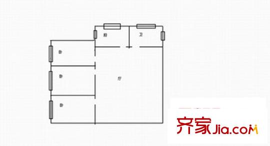 新安金沙豪庭 4室 戶型圖