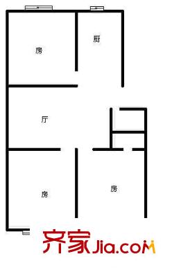 龍峰新村 3室 戶型圖