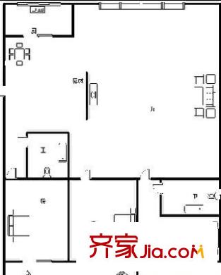 逸園新村 3室 戶型圖