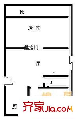 怡豐花園 2室 戶型圖