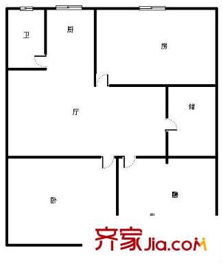 三叉街新村 3室 戶型圖