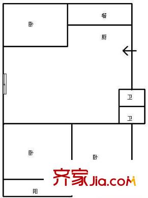 湖濱公寓 3室 戶型圖