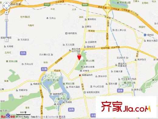 華京花園交通圖