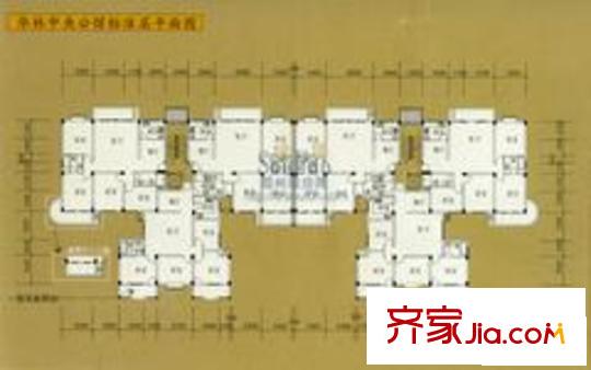華林中央公館戶型圖