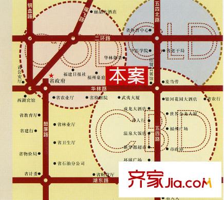 華林中央公館交通圖