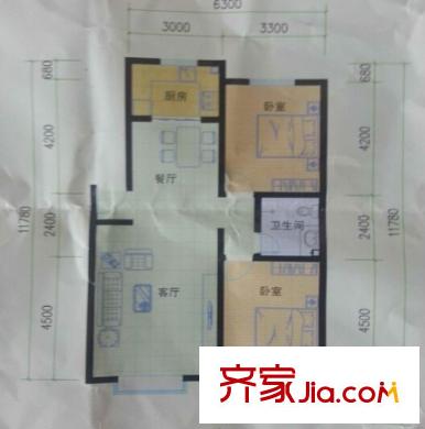 綠景苑戶型圖3室2廳 戶型圖 3室2廳