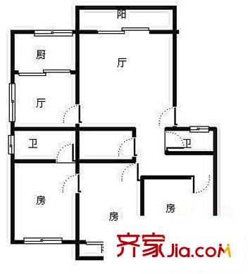 碧水芳洲水云天戶型圖碧水芳洲 水云天 3室 戶型圖 3室2廳2衛(wèi)1廚