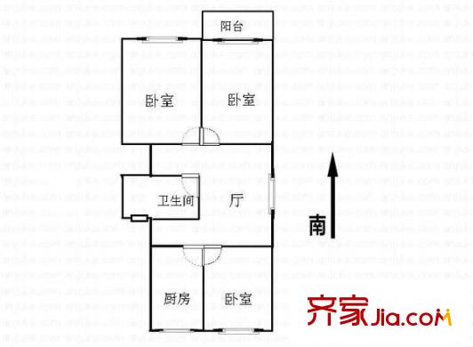 長壽園 3室 戶型圖