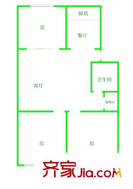 烏山園景 3室戶型圖
