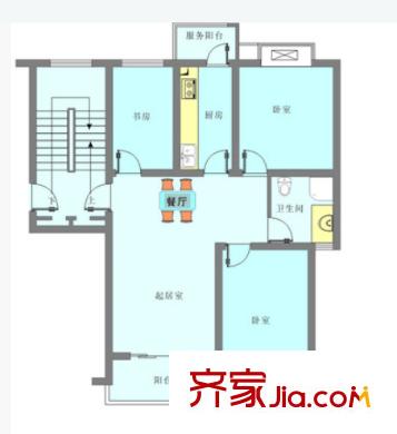 航天星苑戶型圖3室2廳 戶型圖 3室2廳1衛(wèi)1廚