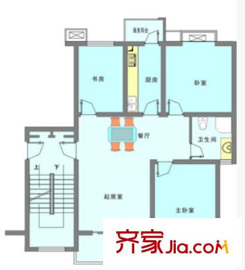 航天星苑戶型圖3室2廳 戶型圖 3室2廳1衛(wèi)1廚