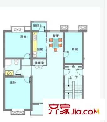 航天星苑戶型圖3室2廳 戶型圖 3室2廳1衛(wèi)1廚