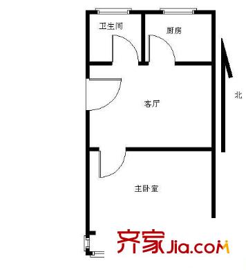八一路鐵路小區(qū)戶型圖2室2廳 2室2廳