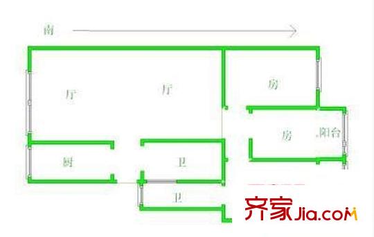 五洲大廈 4室 戶型圖