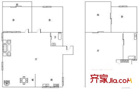 左海公寓 4室 戶型圖
