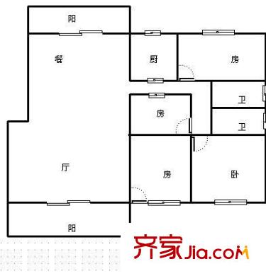 億力名居 4室 戶型圖